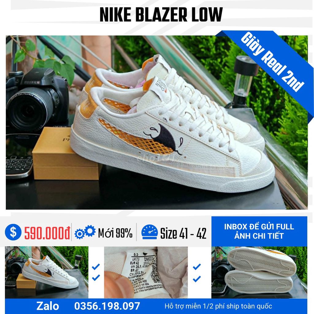 [CHÍNH HÃNG] [Mới 99%] Giày Nike Blazer Low . Mua bán Giày dép tại Quận Hồng Bàng Hải Phòng được đăng bởi chú CÔNG AN bán giày CHÍNH HÃNG hình 1