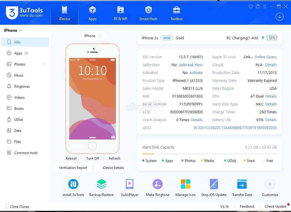 Bán 2 cụm sau iPhone 5s bản 64GB. Mua bán Điện thoại tại Quận Bình Thạnh Tp Hồ Chí Minh được đăng bởi Công Phước hình 1