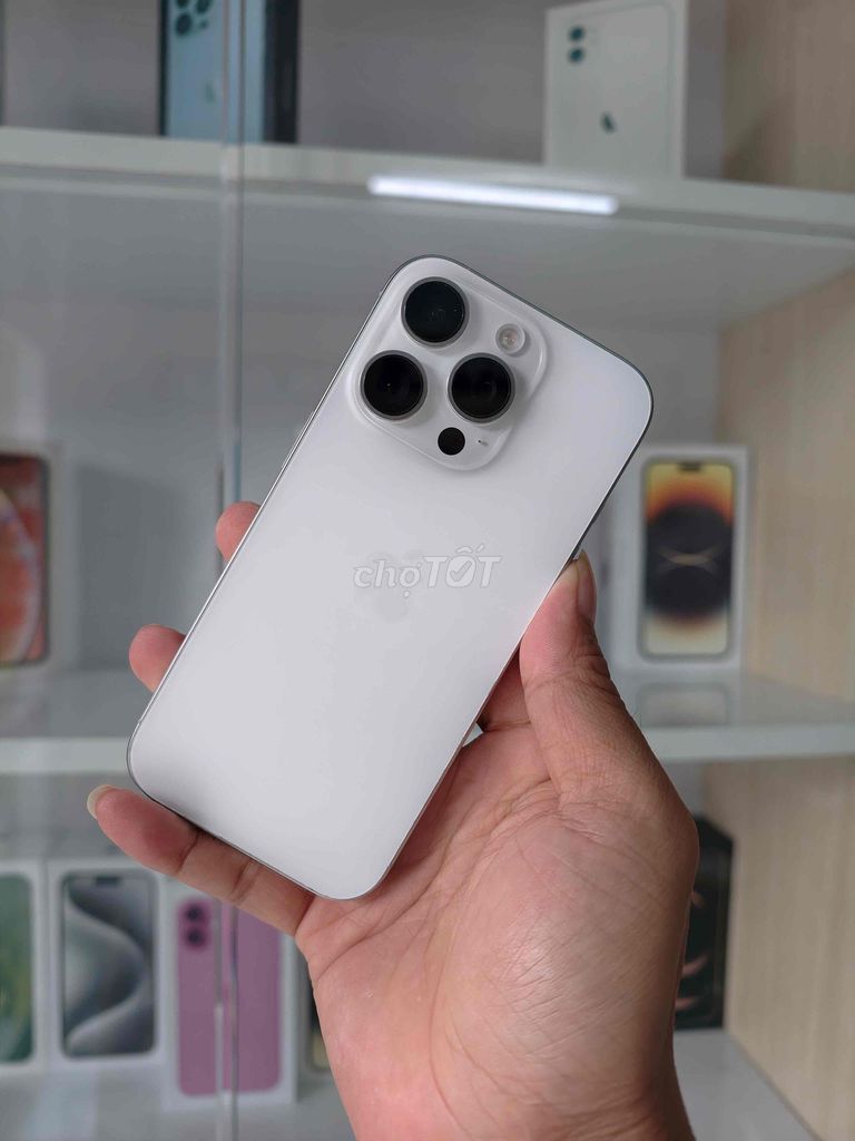IPHONE 16 PRO 128gb QT MỸ TRẮNG ĐẸP KENG P93. Mua bán Điện thoại tại Thành phố Cà Mau Cà Mau được đăng bởi NHAN APPLE hình 1