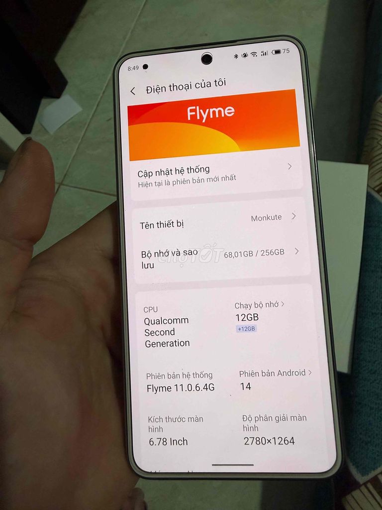 Meizu Lucky 08 Bạc 12GB/256GB Android 14. Mua bán Điện thoại tại Huyện Trảng Bom Đồng Nai được đăng bởi quoc vu hình 1