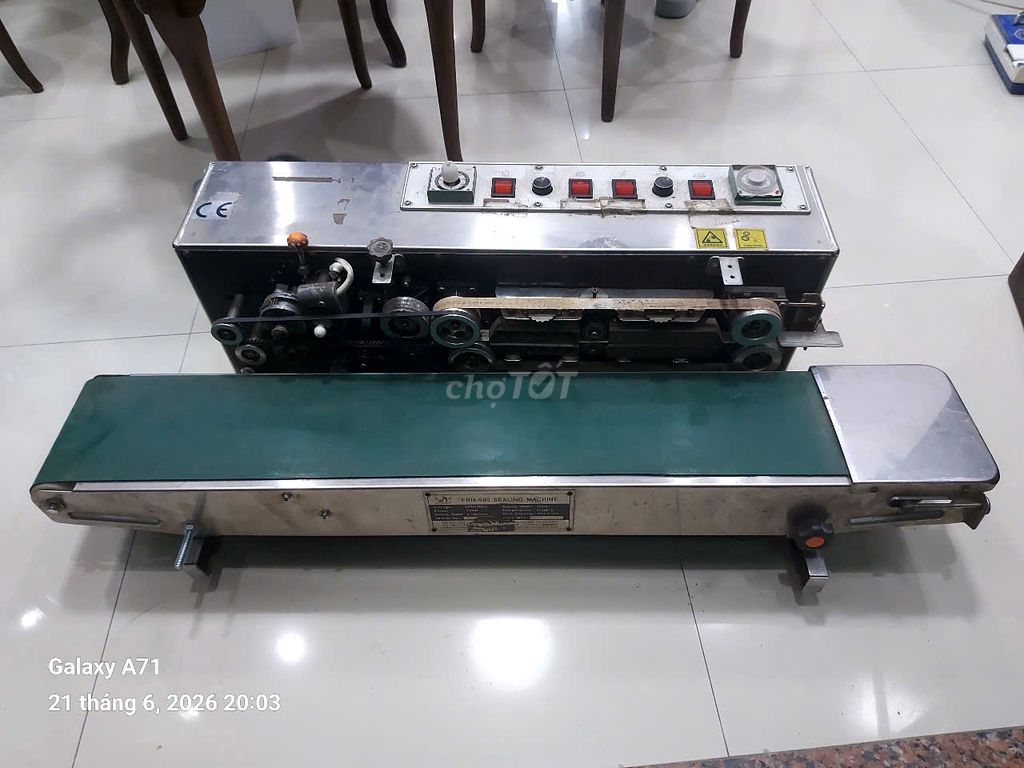 Máy hàn miệng túi liên tục Inox có  In date. Mua bán Đồ chuyên dụng, Giống nuôi trồng tại Quận Bắc Từ Liêm Hà Nội được đăng bởi sơn hình 1