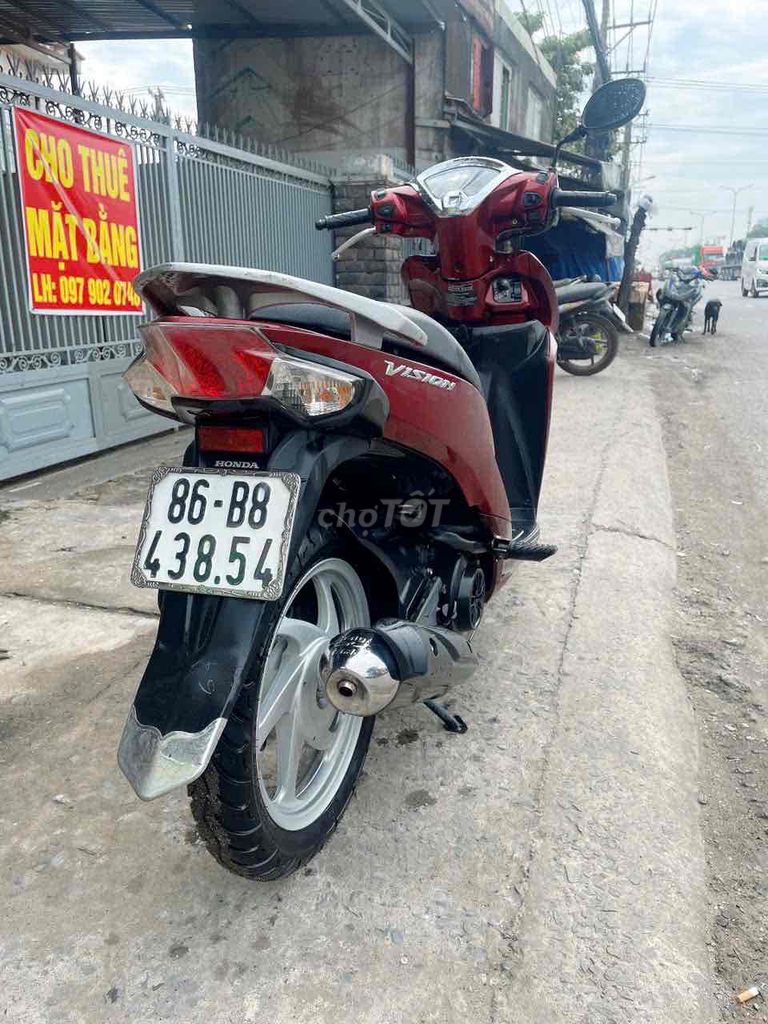 Honda Vision màu Đỏ. Mua bán Xe máy tại Thành phố Dĩ An Bình Dương được đăng bởi Phan van do  hình 7