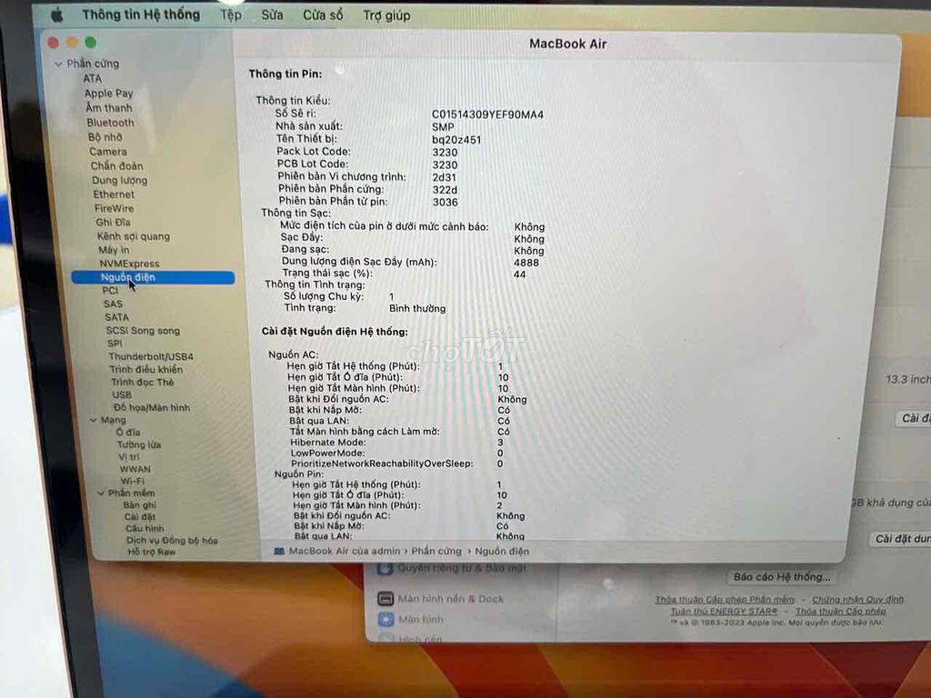cần bán mac air 2019 ram8 256gb. Mua bán Máy tính bảng tại Quận Tây Hồ Hà Nội được đăng bởi Nguyễn Đình Đăng hình 4