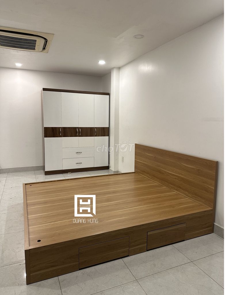 GIƯỜNG GỖ MDF-GIƯỜNG MDF-GIƯỜNG MDF-GIƯỜNG GỖ MDF. Mua bán Giường, chăn ga gối nệm tại Thành phố Biên Hòa Đồng Nai được đăng bởi Nội Thất Quang Hùng TD hình 1