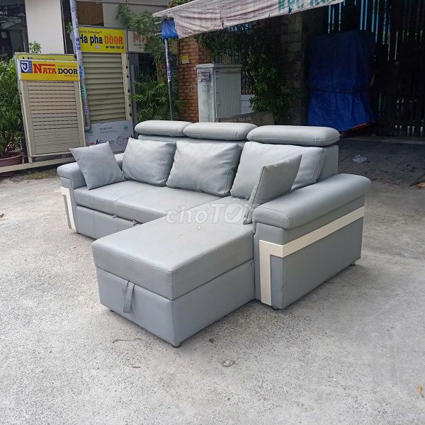 Sofa giường # sofa bọc da # sofa chữ l