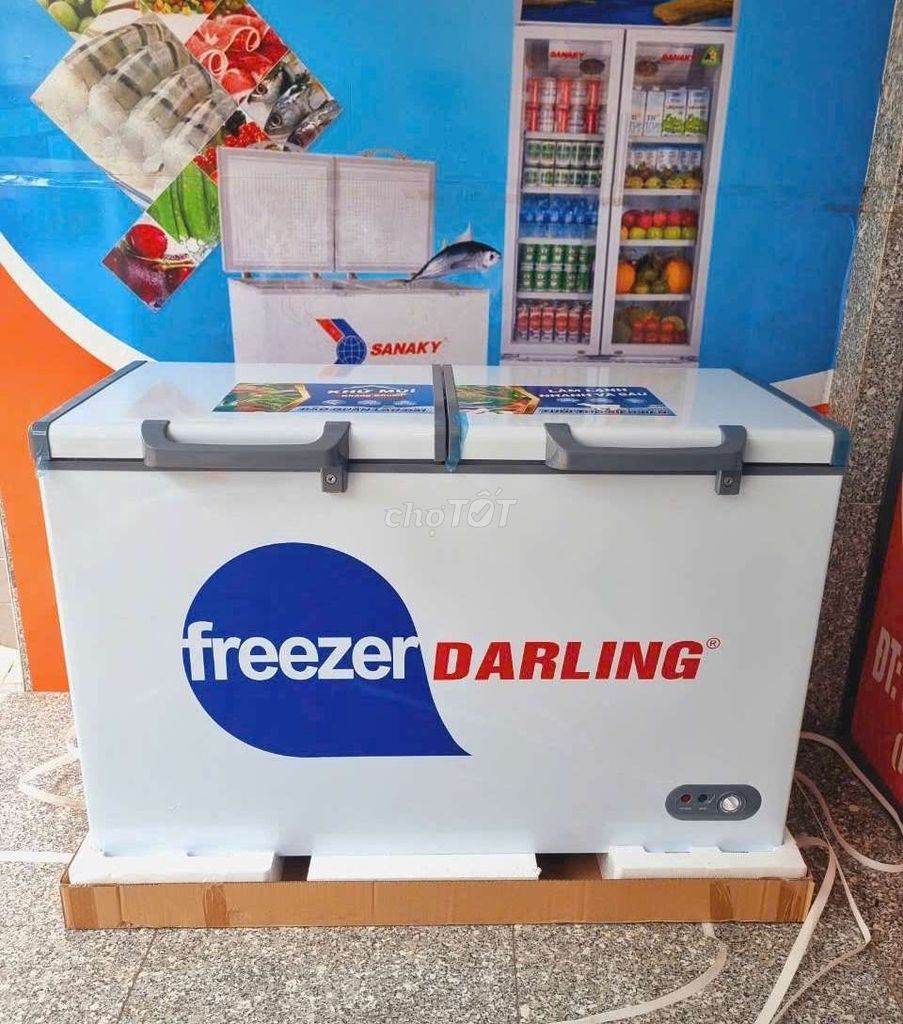 Xả kho tủ đông mát Darling 350L hàng mới 100%💥