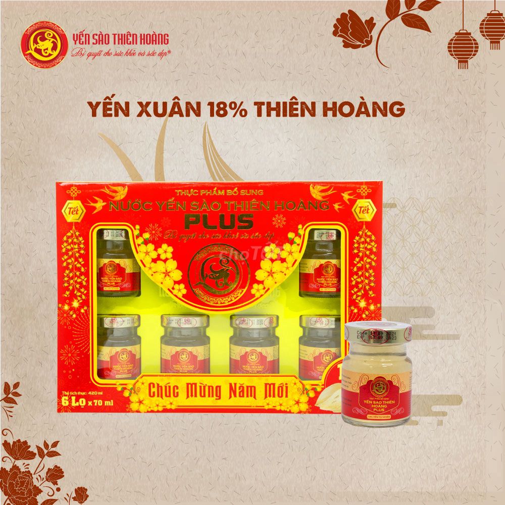 14 HỘP YẾN SÀO THIÊN HOÀNG MẪU XUÂN 18%