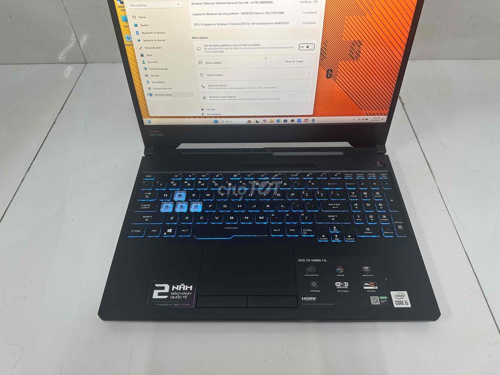 Asus Tuf F15 FX506LH 8gb 512gb nguyên zin