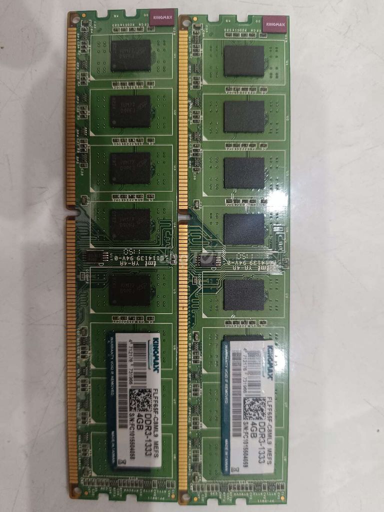 RAM Kingmax FLFF8F-C8KL8 4GB DDR3. Mua bán Linh kiện (RAM, Card...) tại Quận 3 Tp Hồ Chí Minh được đăng bởi lak hình 1
