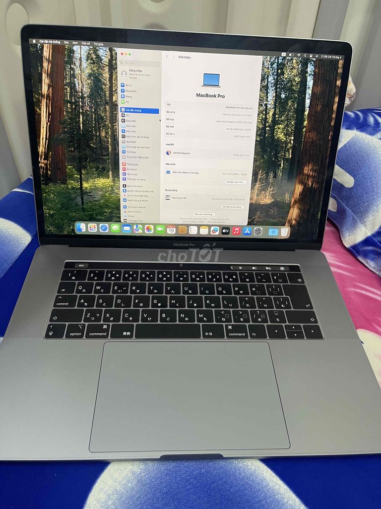 Apple MacBook Pro i7 16GB/250GB SSD 15.4 inch Xám. Mua bán Laptop tại Thành phố Thủ Đức Tp Hồ Chí Minh được đăng bởi Nguyễn Như Phương hình 1