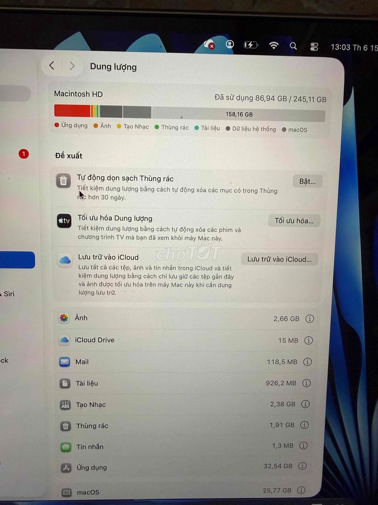 Apple MacBook Air M4 13.6 inch 256GB. Mua bán Laptop tại Quận Tân Phú Tp Hồ Chí Minh được đăng bởi Chị Thu hình 1