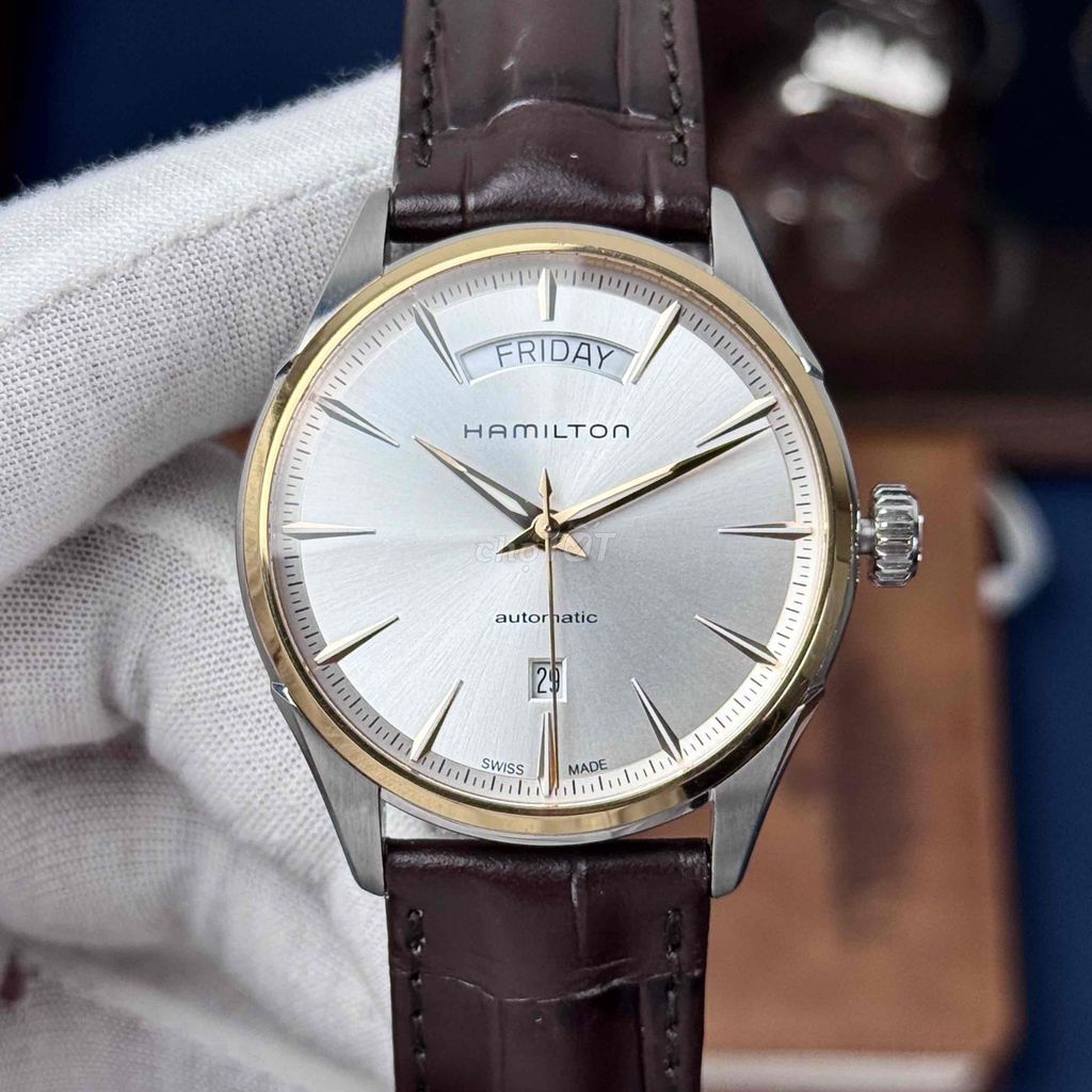 Đồng hồ Hamilton Day Date Niềng mạ gold giá tốt. Mua bán Đồng hồ tại Thành phố Hải Dương Hải Dương được đăng bởi Hảo watch Chính Hãng hình 1