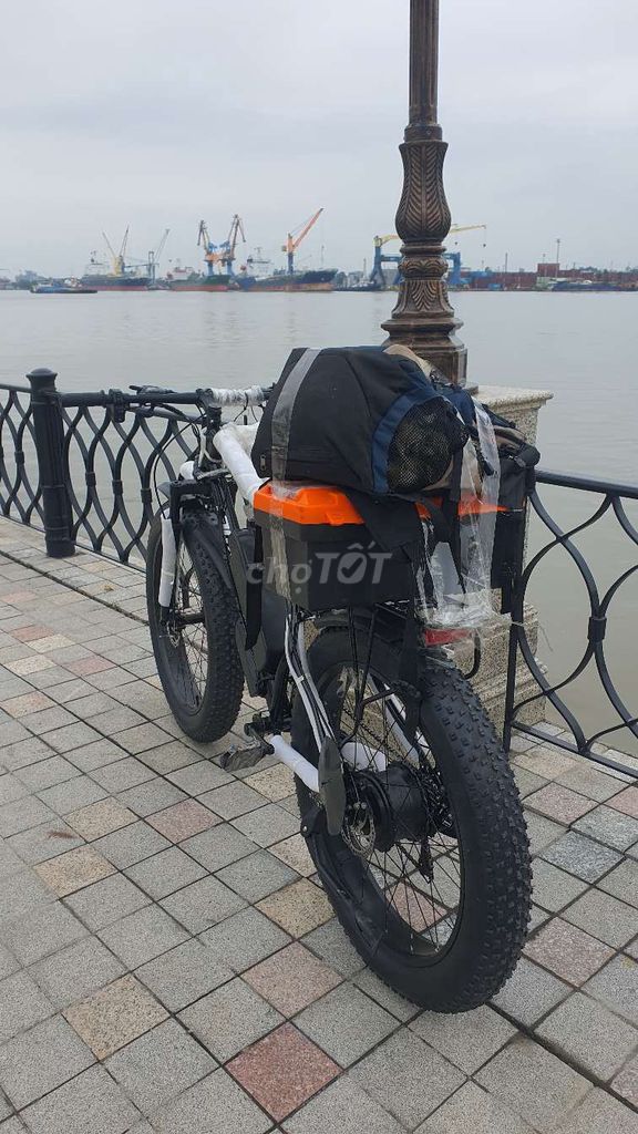 Xe đạp trợ lực điện Thép cacbon Đen trắng. Mua bán Xe điện tại Quận Ba Đình Hà Nội được đăng bởi Trung hình 7