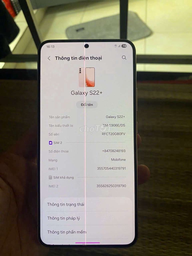 Samsung Galaxy S22+ 256GB Vàng hồng. Mua bán Điện thoại tại Thành phố Thủ Đức Tp Hồ Chí Minh được đăng bởi Võ Thành Nghĩa hình 1