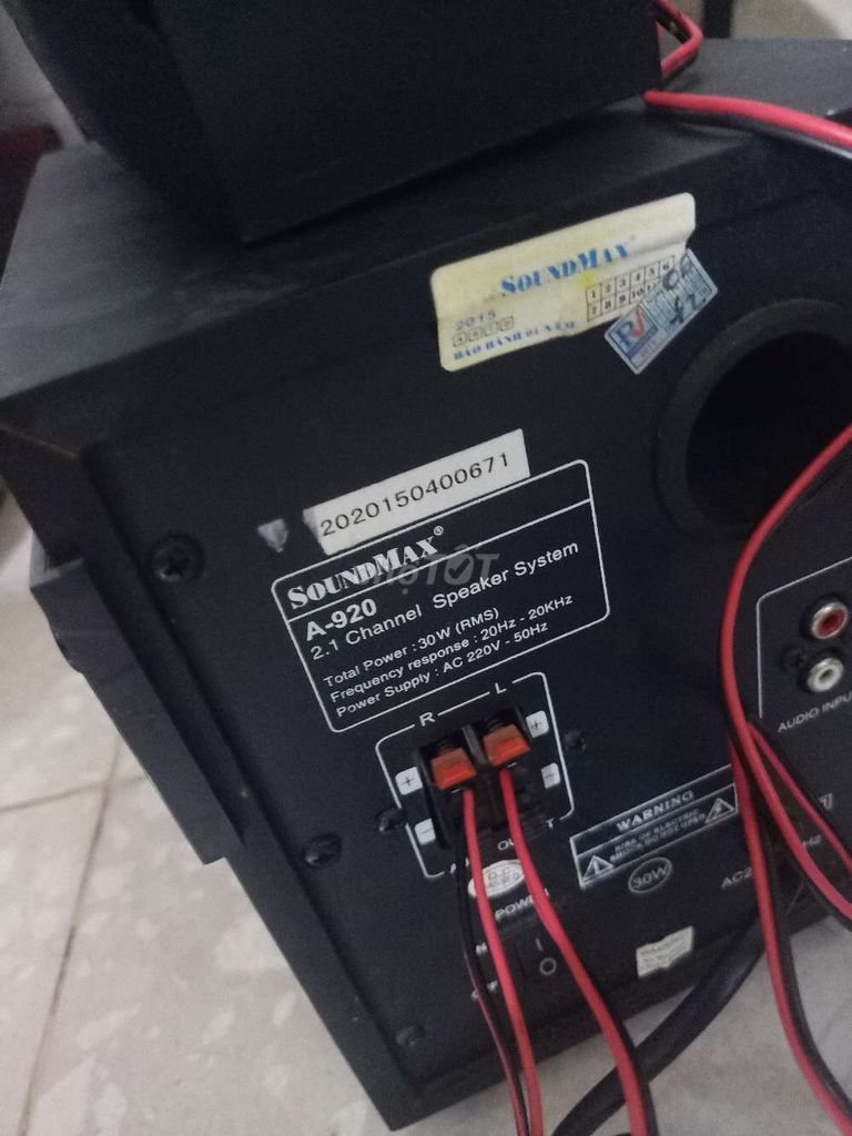 Hệ thống loa SoundMax A-920. Mua bán Tivi, Âm thanh tại Huyện Bình Chánh Tp Hồ Chí Minh được đăng bởi Nguyễn Văn Linh  hình 1
