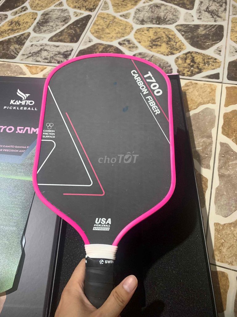 Vợt Pickleball Kamito T700 Carbon Fiber Đen, Hồng. Mua bán Đồ thể thao, Dã ngoại tại Quận Nam Từ Liêm Hà Nội được đăng bởi Minh Duc hình 1