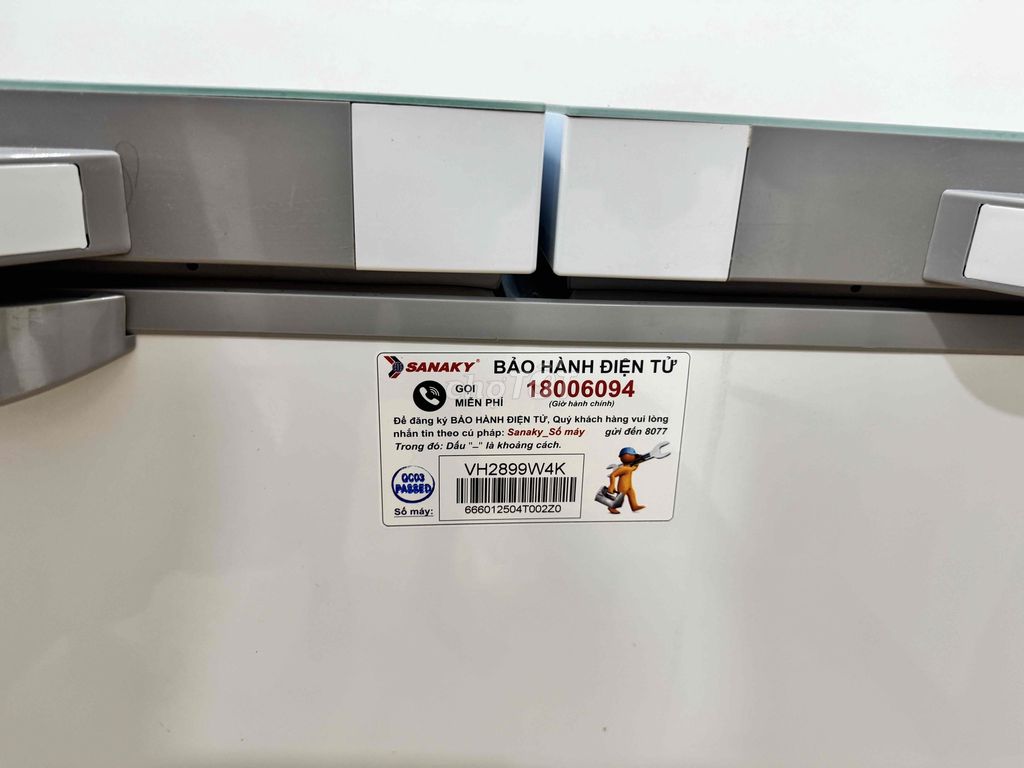 Tủ đông Sanaky 220l, 2 ngăn, Inverter, mới 100%