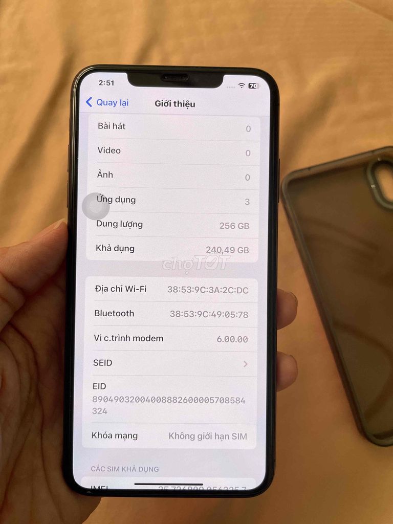 iPhone XS Max 256GB QT. Mua bán Điện thoại tại Quận Ninh Kiều Cần Thơ được đăng bởi Nguyễn Văn Khoa hình 1