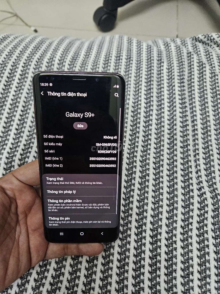 Samsung Galaxy S9 Plus 2 sim ram 6gb rom 256GB. Mua bán Điện thoại tại Thành phố Thủ Đức Tp Hồ Chí Minh được đăng bởi binphone hình 1