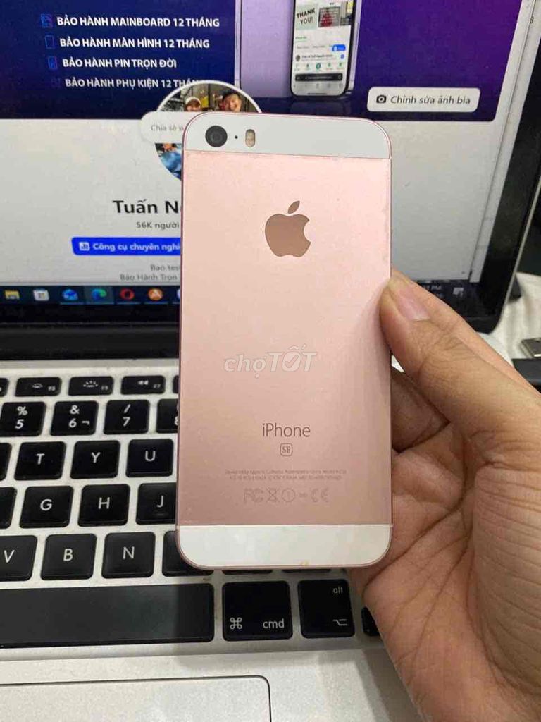 IPhone SE 16G Hồng Vn  - Pin 100% giá rẻ. Mua bán Điện thoại tại Quận 3 Tp Hồ Chí Minh được đăng bởi Tuấn Nguyễn hình 1