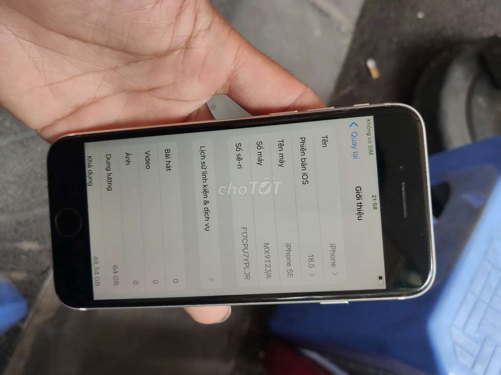 Apple iPhone SE 2020 64GB Trắng Đã sử dụng. Mua bán Điện thoại tại Quận Hoàng Mai Hà Nội được đăng bởi Nguyễn Xuân Đại hình 1