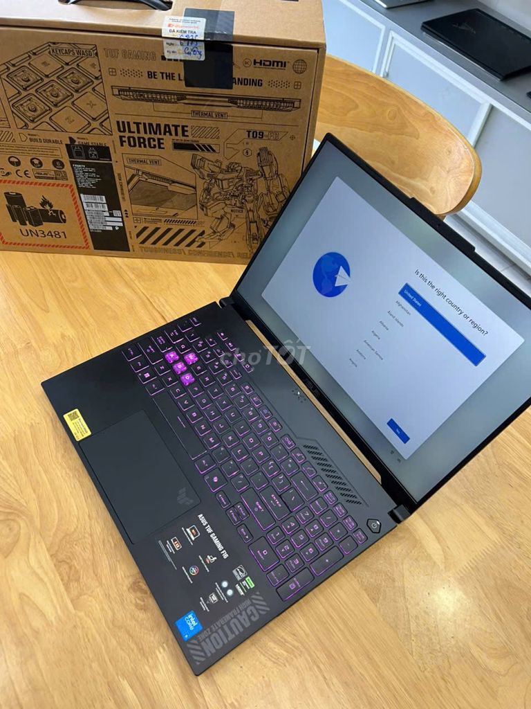 Asus TUF FX607VJ Core5 210H RTX3050 16G/512G 16.0". Mua bán Laptop tại Thành phố Qui Nhơn Bình Định được đăng bởi NGỌC PHÚC LAPTOPS hình 1