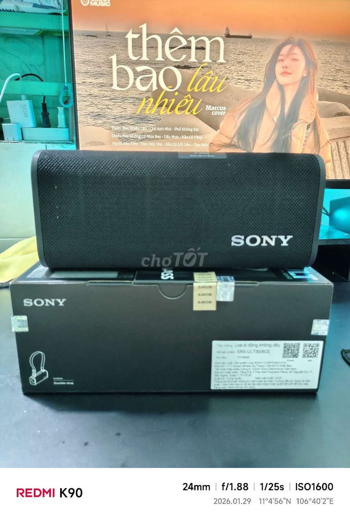 Loa di động Sony SRS-ULT30 Đen. Mua bán Tivi, Âm thanh tại Thị xã Bến Cát Bình Dương được đăng bởi thành văn hình 1