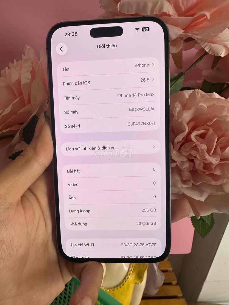 Apple iPhone 14 Pro Max 256GB Tím. Mua bán Điện thoại tại Thành phố Tân An Long An được đăng bởi mua xin alo no SMS hình 1