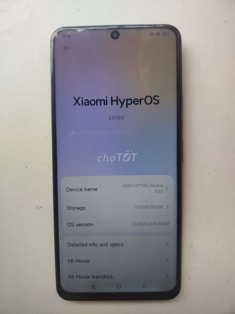 Xiaomi Redmi K50 256GB Đen. Mua bán Điện thoại tại Quận Cái Răng Cần Thơ được đăng bởi Tuấn Cường hình 1