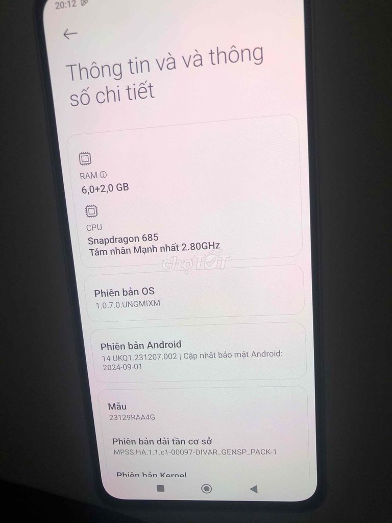 Xiaomi Redmi Note 13, 8gb,128GB Vàng. Mua bán Điện thoại tại Quận Nam Từ Liêm Hà Nội được đăng bởi Nguyễn Tiến Hoàng hình 1