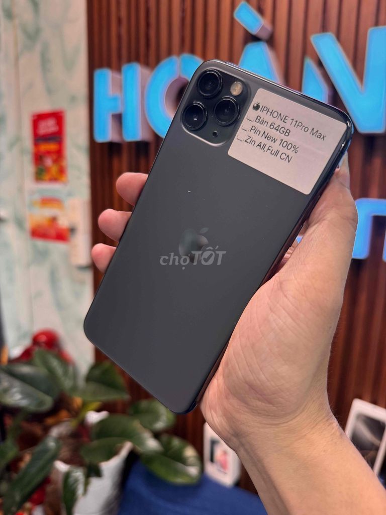 Apple iPhone 11 Pro Max 64GB Xám. Mua bán Điện thoại tại Thành phố Huế Thừa Thiên Huế được đăng bởi Hoàng Lộc Smartphone  hình 1