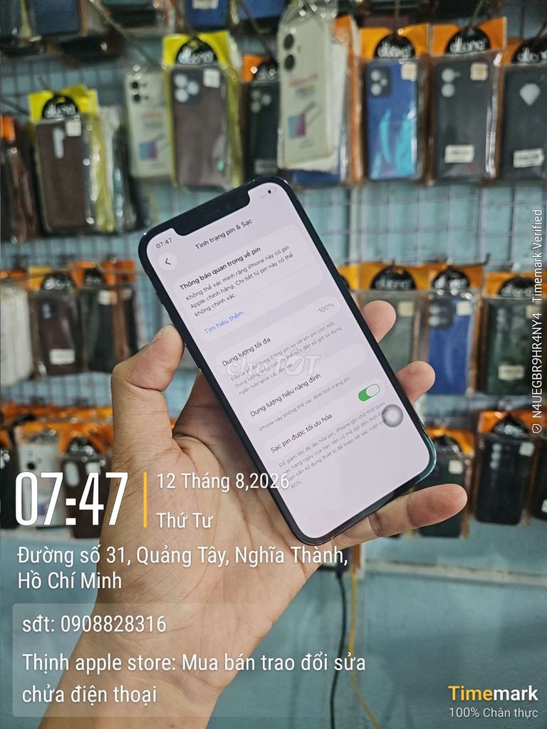Apple iPhone 12 Pro 128GB Xanh Đã qua sử dụng. Mua bán Điện thoại tại Huyện Châu Đức Bà Rịa - Vũng Tàu được đăng bởi võ văn thịnh hình 1