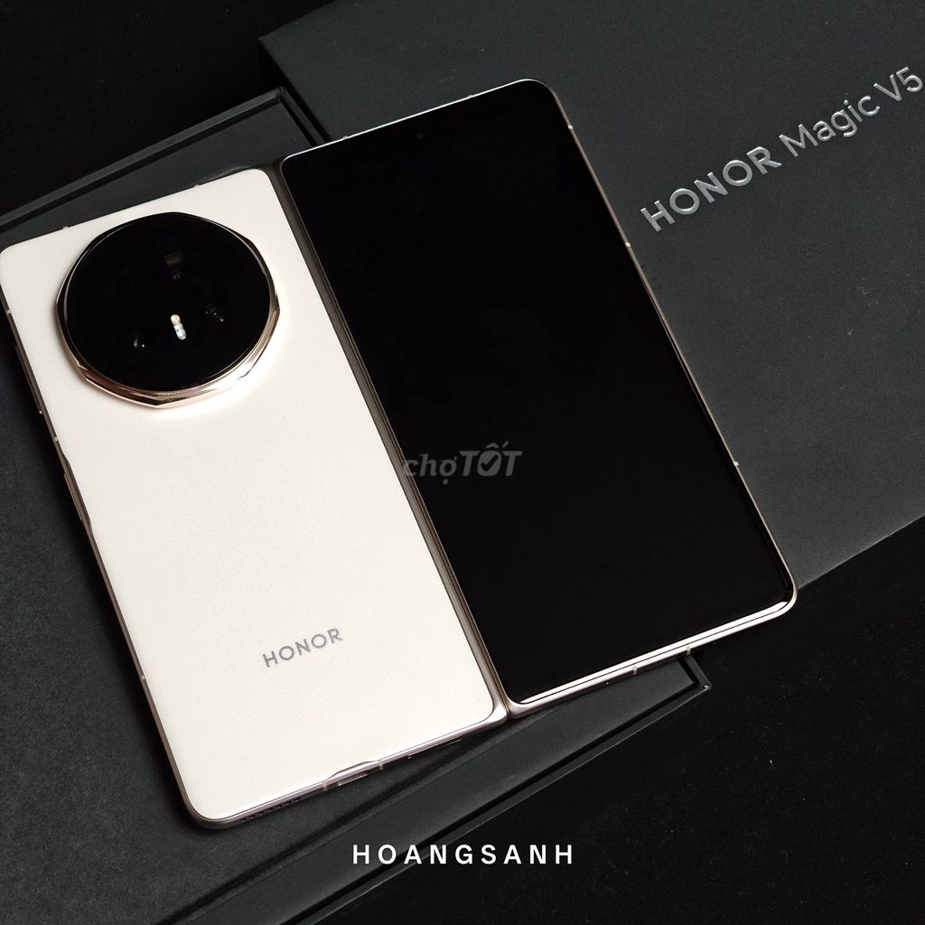 Honor Magic V5 16GB/512GB Trắng Kem Chính Hãng. Mua bán Điện thoại tại Quận 11 Tp Hồ Chí Minh được đăng bởi HOÀNG SANH SPORTS hình 1