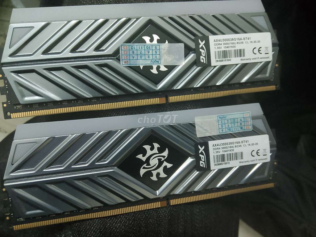 Cặp ram 2 thanh 8 tổng 16g