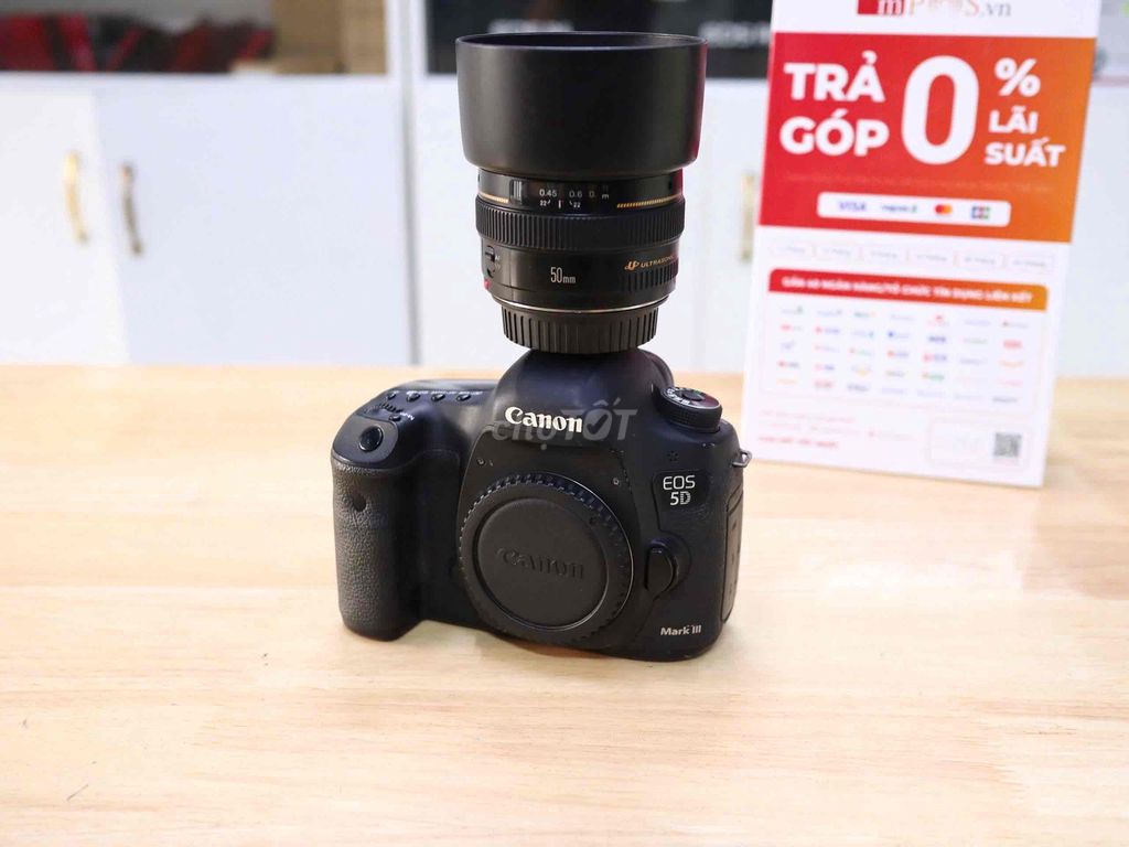 Bán Canon 5D3 +lens 50f1.4 USM. Máy đẹp lens đẹp k