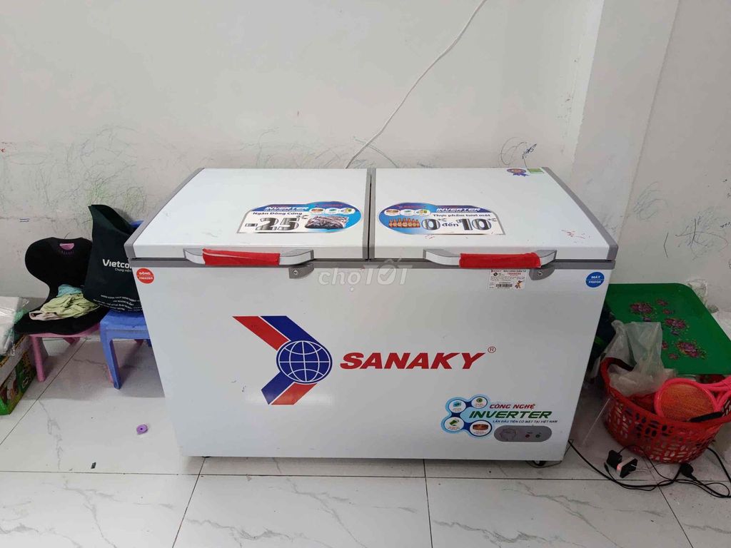 Tủ đông Sanaky VH5699W3 2 ngăn Trắng. Mua bán Tủ lạnh tại Quận Liên Chiểu Đà Nẵng được đăng bởi Toni đmđ hình 1