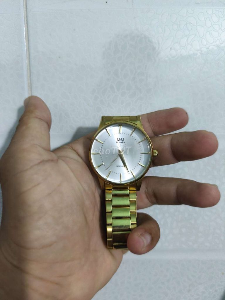 Đồng hồ Q&Q Superior Vàng chính hãng . Mua bán Đồng hồ tại Huyện Củ Chi Tp Hồ Chí Minh được đăng bởi khang hình 1