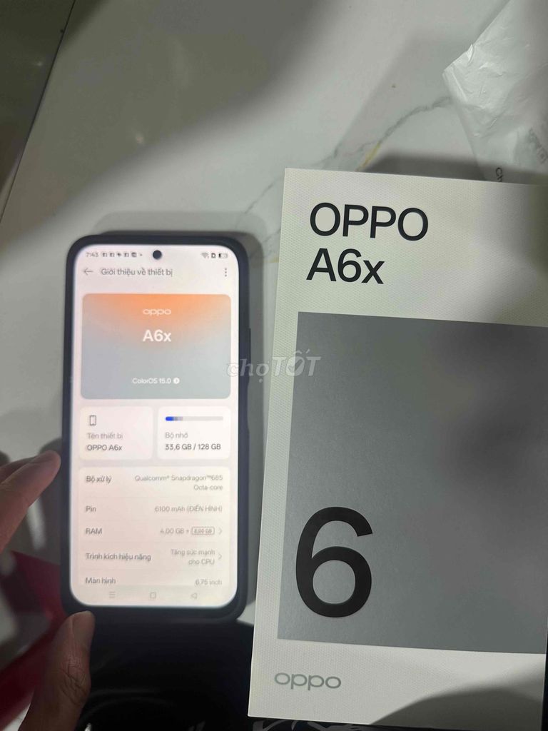 OPPO A6x 128GB. Mua bán Điện thoại tại Quận Sơn Trà Đà Nẵng được đăng bởi Nguyễn Sơn hình 1