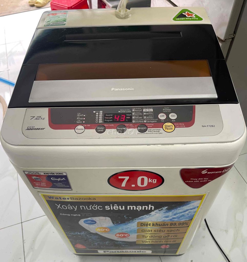 Máy giặt Panasonic NA-F72B2 7kg Trắng. Mua bán Máy giặt tại Huyện Hóc Môn Tp Hồ Chí Minh được đăng bởi Đồ gia dụng Hóc Môn hình 1