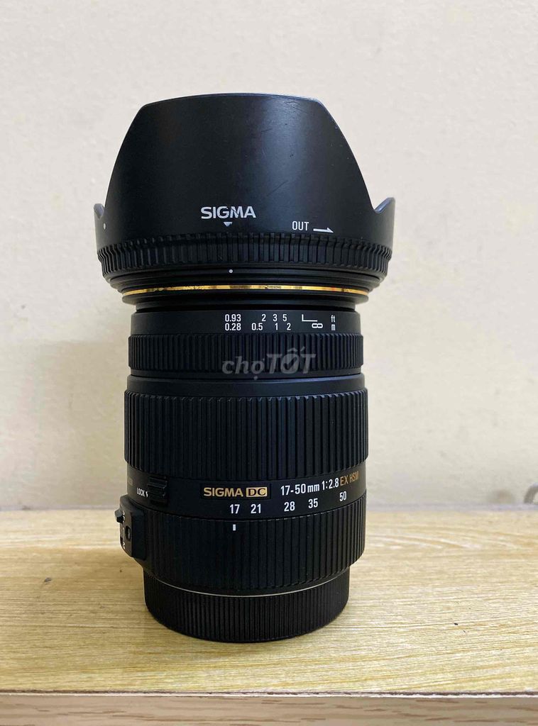 Lens sigma 17-50f2.8 for canon còn đẹp