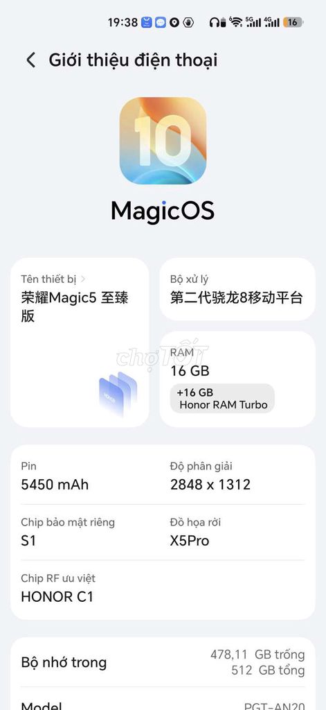 Honor Magic5 Ultimate 16GB/512GB. Mua bán Điện thoại tại Thị xã Bến Cát Bình Dương được đăng bởi Lê Minh Tiệp hình 1