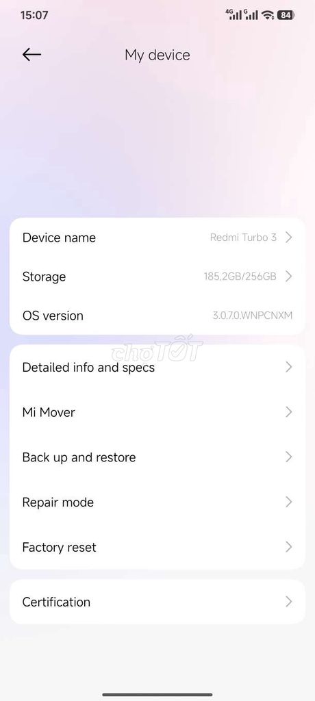 Xiaomi Redmi Turbo 3 256GB Đã sử dụng. Mua bán Điện thoại tại Huyện Cần Đước Long An được đăng bởi tubo hình 1