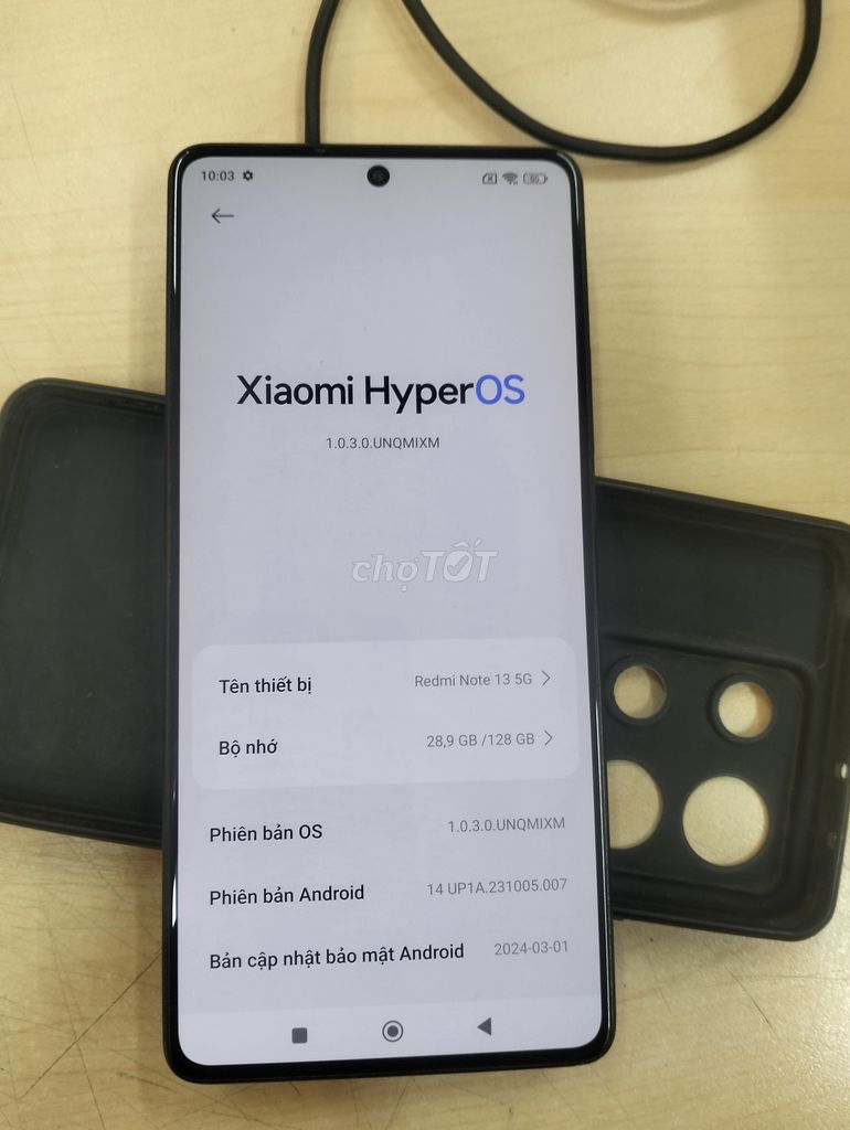 Xiaomi Redmi Note 13 5G 128GB Đen. Mua bán Điện thoại tại Huyện Tam Nông Phú Thọ được đăng bởi Hà Minh hình 1