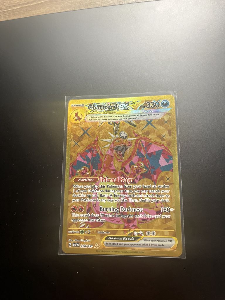 Charizard ex 228/197 Gold NM