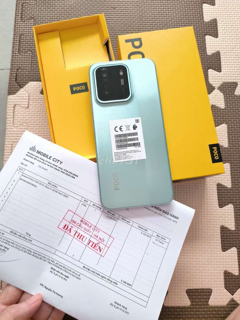 POCO C85 128GB Xanh Mới. Mua bán Điện thoại tại Quận Cầu Giấy Hà Nội được đăng bởi Fox  hình 1