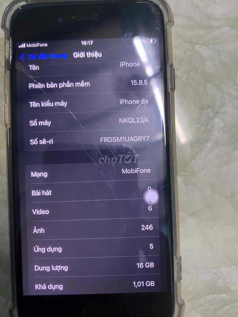 iPhone 6s 16GB Đen. Mua bán Điện thoại tại Thành phố Thủ Đức Tp Hồ Chí Minh được đăng bởi lâm hình 1