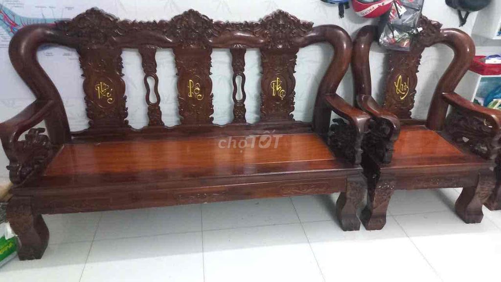 Bộ salon gỗ 6 món và bộ bàn ăn cao cấp.. Mua bán Bàn ghế tại Huyện Châu Thành Trà Vinh được đăng bởi Trương công hiếu hình 1