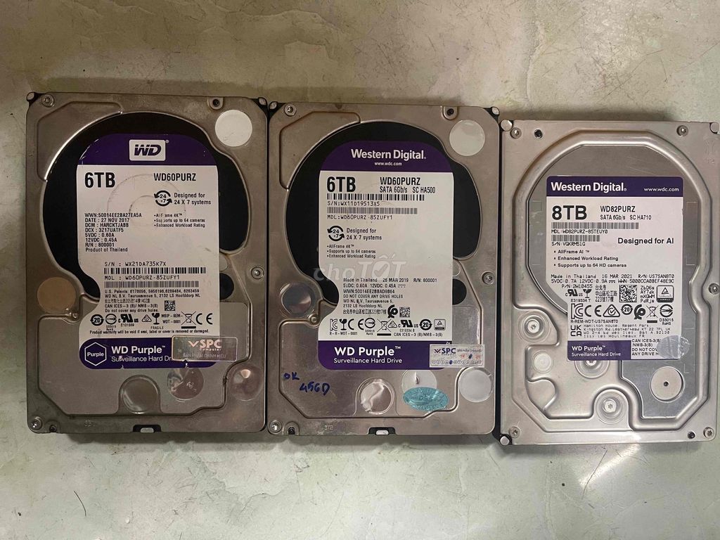 Ổ cứng HDD Western Purple 6TB sk100 chuyên CAM. Mua bán Linh kiện (RAM, Card...) tại Quận Tân Bình Tp Hồ Chí Minh được đăng bởi Khánh Trân hình 1