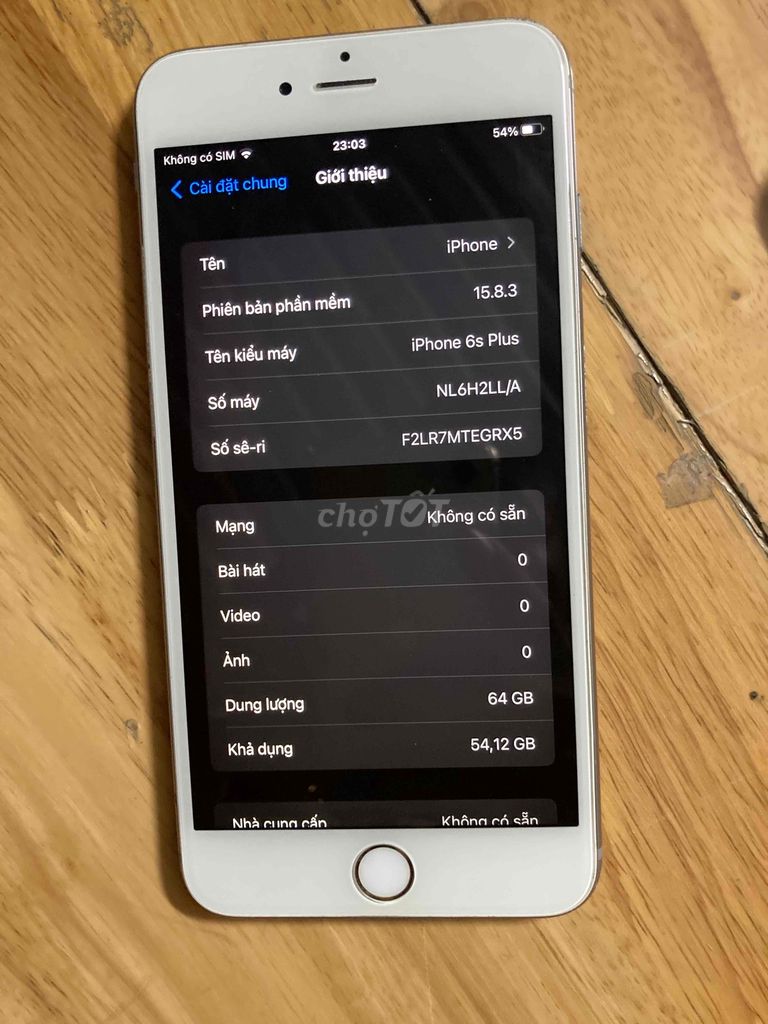 iPhone 6s Plus màn zin iCloud sạch bản 64Gb