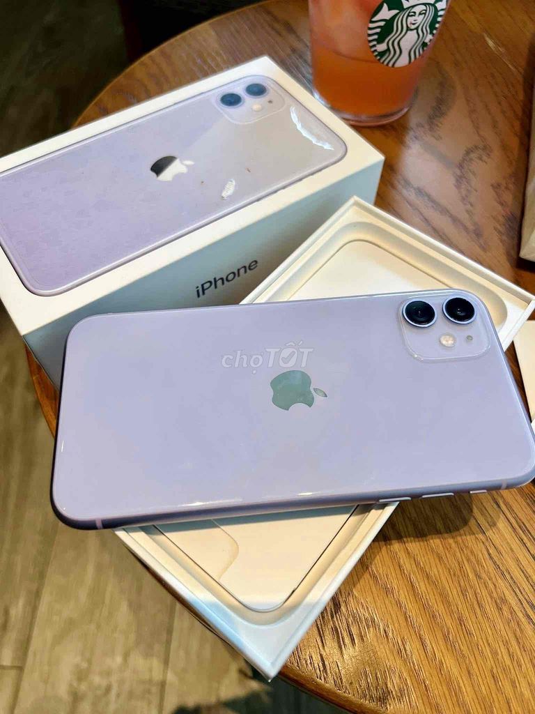 iPhone 11 Tím 64GB FULLBOX keng BH APPLE 09/2024. Mua bán Điện thoại tại Quận 10 Tp Hồ Chí Minh được đăng bởi iStockHCM hình 1